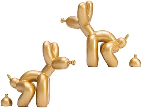 Скулптура со кучиња со балони со балон, смешно сквотирање балоно куче со измет