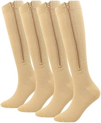 Чорапи за компресија на зимски патент 20-30 mmHg чорапи за компресија за жени жени плус големина на теле колено со висока патент компресија