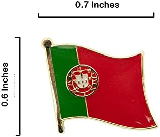 А-Еден 2 парчиња пакет-Амблем на кулата на лисабон Белем+Португалско знаме лапел и лепенка, тема за теми на земја, лепенка, DIY