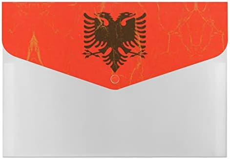 Гроздобер Албанија Знаме 6 Џеб Проширување На Датотеката Организатор А4 Големина Папки Водоотпорен Датотека Коверти