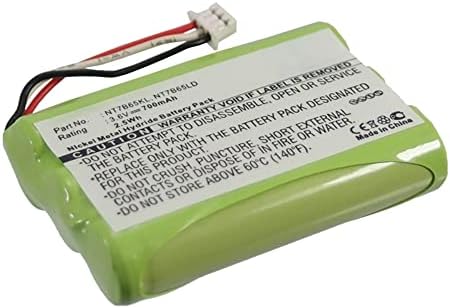Синергија дигитална телефонска батерија без безжичен телефон, компатибилна со Polycom Kirk 3040 безжичен телефон, ултра висок капацитет, замена