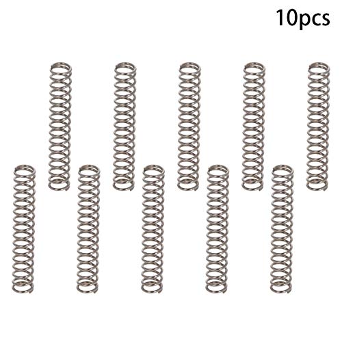 Беттомшин 10 парчиња компресиран дијаметар на пролетната жица 0,02 x OD 0,16 x бесплатна должина 0,98 пролетна челична компресија на