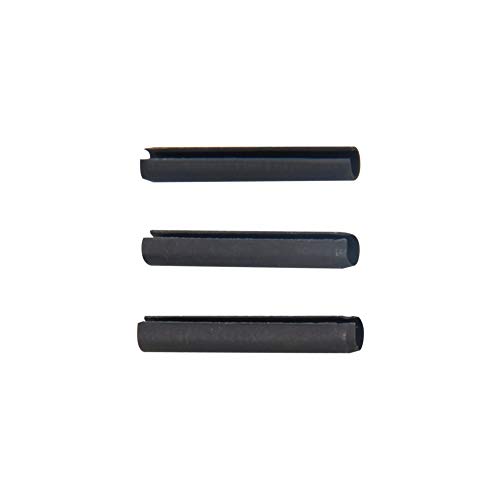 Bettomshin 0,12 x 0,79 Dowel Pin Carbon Steplit Split Spring Roll Sholf Поддршка за прицврстување на хардвер црна 20 парчиња