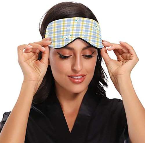 Маска за спиење на маргаритки за жени мажи меки и удобни маски за очи, блокирајќи го слепите прилагодливи ноќни око за очи