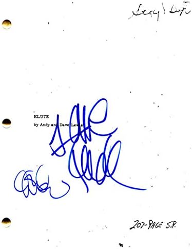 Janeејн Фонда и Доналд Сатерленд потпишаа автограм - скрипта за целосен филм на Клут - Рој Шејдер, FФК, Италијанската работа, М.А.С. Дома, Барарела,