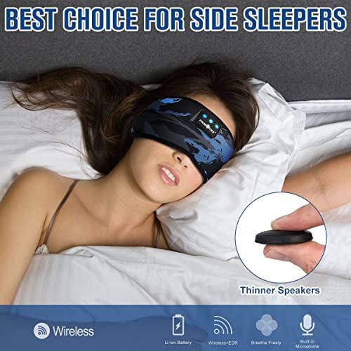 Музички Слушалки За Спиење Bluetooth Лента За Глава, Безжична Музика Слушалки За Спиење Маска За Спиење Слушалки IPX6 Водоотпорен