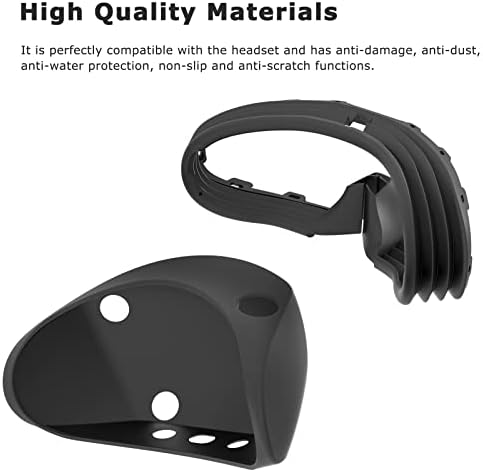 Понататено за PS VR2 Слушалници Заштитни капаци на силиконски VR Апсорпција на апсорпција на шок од перница