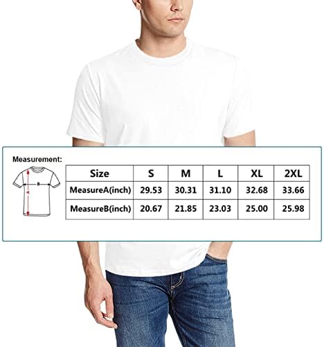 Машка маичка за печатење маица со кратки ракави со кратки ракави, ладно дизајнирање графичка шема со бел шрак морски напад