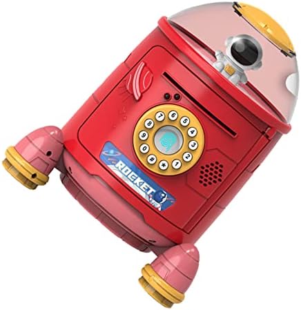 Ракета свинче банка, заштеди пари Електронски безбедни пари кутија Лозинка Лозинка Детска играчка безбедна код за код за заклучување тегла