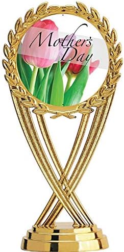 Круна Награди Мајки Ден Трофеи Со Сопствени Гравирање, 7.25 Персоналните Мајки Ден Трофеј На Делукс Круг База Премиер