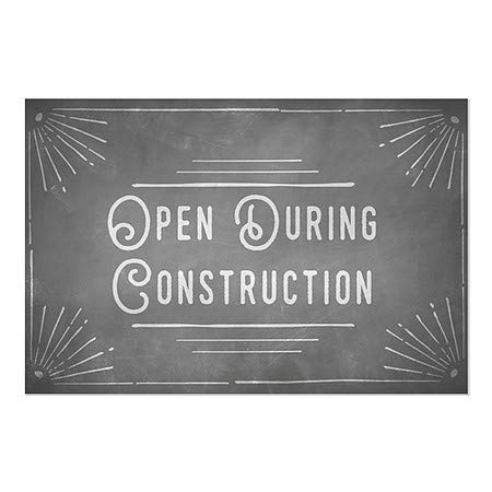 CGSignLab | Отвори За Време На Изградбата-Креда Агол Прозорец Прицврстување | 36 x24