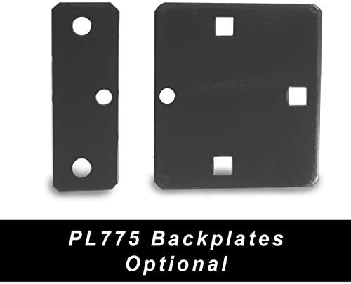 Серијалот HASP Padlock Hockey-Puck PL775 на Paclock, сив прашок обложена над цинк позлатен челик, помалку катанец и клучеви, „монтирано“
