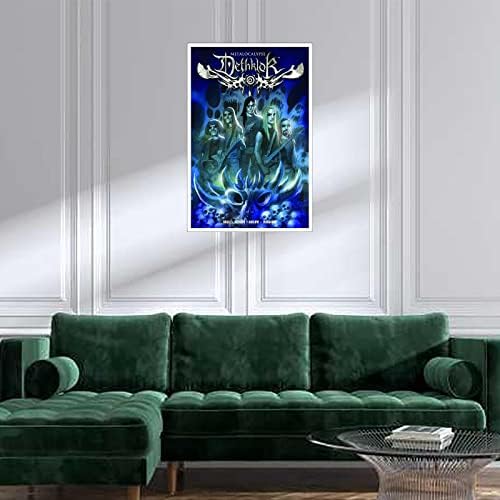 MaightPac Metalocalypse Post Canvas отпечатоци Детклок момчиња постер postидна уметност за украси за домашни канцеларии кино украси Неискрени 18 x12