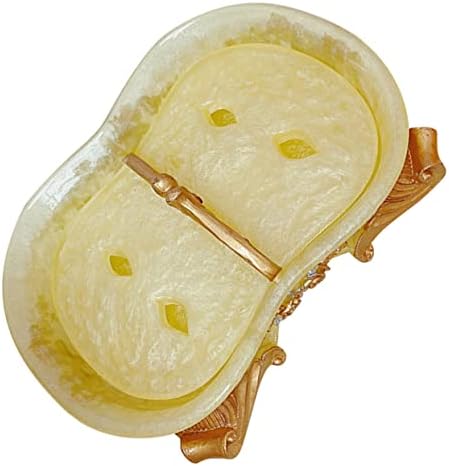 Зеродеко 4 парчиња сапун кутија украсени додатоци за снабдување со бања за снабдување со смола држач за сапун со обвивка