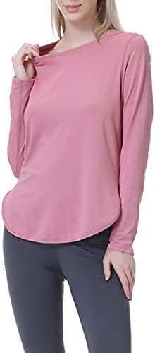 Grajtcin SPF UV Заштита тренингот Вклучени кошули за жени со долга ракав Активна облека за салата врвови влажни кошули за влага за жени