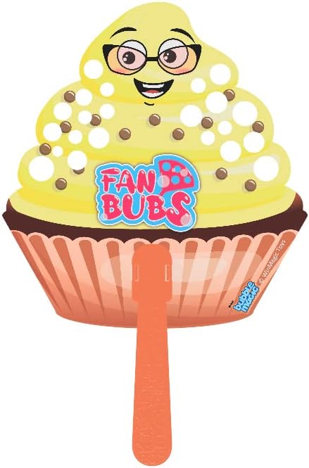 Bubble Magic Fan Bubs Cupcake, решение за меурчиња со рачен вентилатор за деца 3 години и повеќе, повеќебојни, FB50013