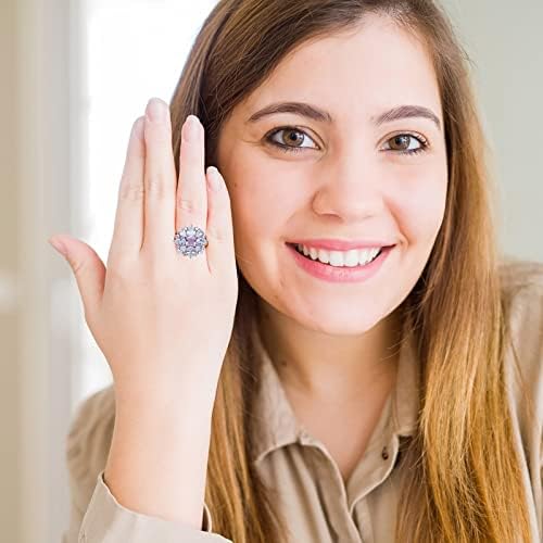 Прстени за жени 2023 година роденденски подароци во форма на круша прстен вода Европски капка кристално американски прстен дијамант