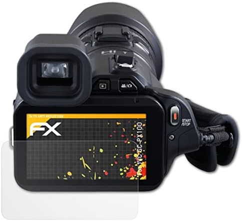 Заштитник на екранот Atfolix компатибилен со JVC GC-PX100 филм за заштита на екранот, анти-рефлективен и шок-апсорбирачки FX FX