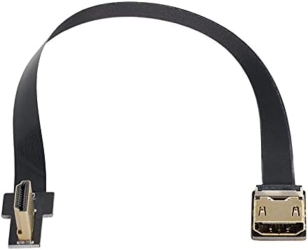 XIWAI CYFPV со десно агол од 90 степени HDMI машки до женски FPC рамен кабел за HDTV мултикоптерска воздушна фотографија