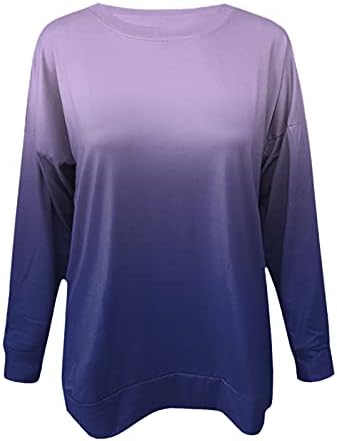 Туника за жени врвови за џемпери да се носат со хеланки маица лесна под маици со слоеви стилски џемпер