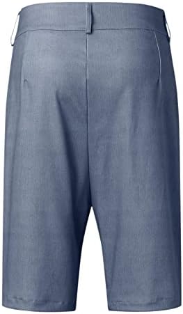 Панталони шорцеви мажи со џебови со копчиња мажи од половината средна шорцева едноставна деловна облека за вежбање со цврста машка машка облека за