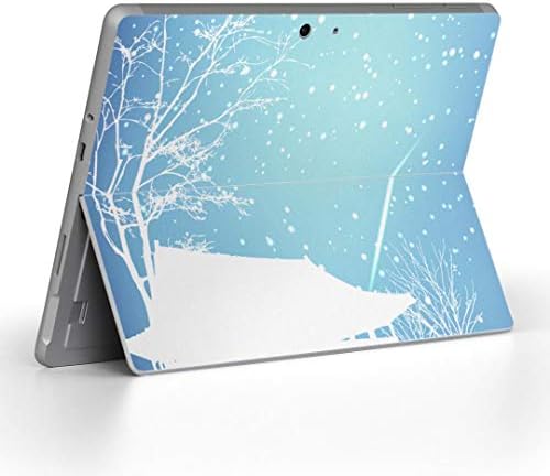Декларална покривка на igsticker за Microsoft Surface Go/Go 2 Ultra Thin Protective Tode Skins Skins 001492 Snow зима