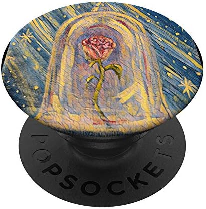 Волшебна роза, стакло опфатен цвет, магична бајка PopSockets PopGrip: Заменлива зафат за телефони и таблети