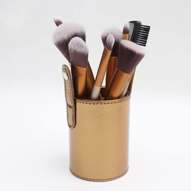 Комплет за четка за шминка за професионална синтетичка коса со алатки за складирање на четки