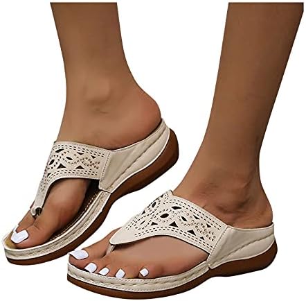 Sandalias para mujer elegantes, женски ортотични флип -апостолки сандали плантарни фасцитис поддржуваат сандали за рамни стапала