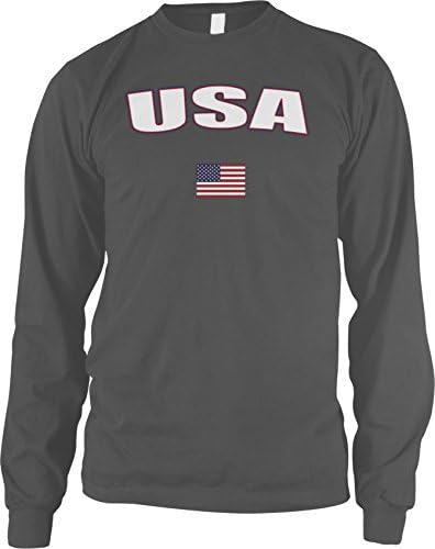 Знамето на мажите во САД во Амдеско, кошула со долг ракав на американско знаме