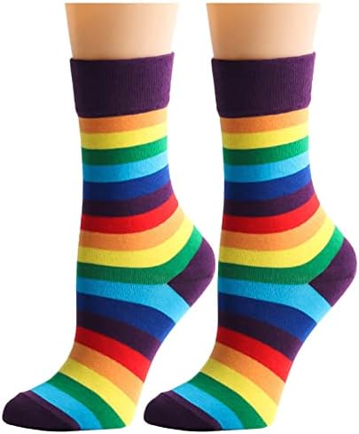 Чорапи виножито шарени чорапи чорапи дише за крпење шарени машки чорапи, случајни и активни женски чорапи со виножито