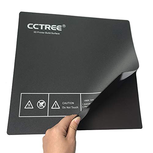 CCTREE Ultra-flexible отстранлив магнетна површина 3D печатач загреан кревет за кревети за CR-10, CR-10 V2, CR-10S, ANET E12, ANET A8