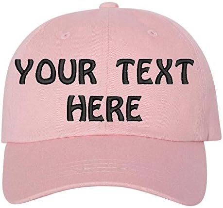 Мека бејзбол капа, персонализиран персонализиран текст памук тато капи за мажи и жени. Везени го вашиот текст