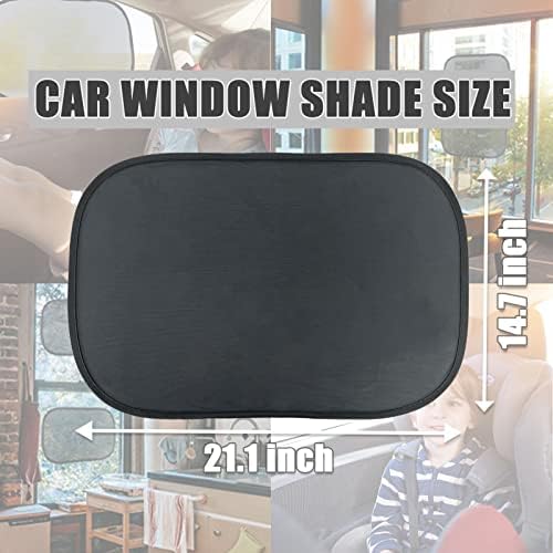 Нијанси на прозорецот за автомобили за бебе 21 x14 Премиум статички прилепувачки нијанси на прозорецот за автомобил - Сонце сјај и УВ зраци