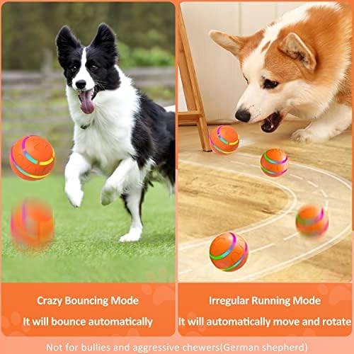 Интерактивни играчки за кучиња Tuwicx за здодевност и стимулативно, трајно движење активирано автоматско тркалање топка за