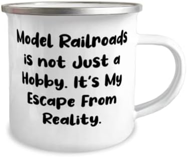 Совршен Модел Железници 12oz Кампер Кригла, Модел Железници не е Само Хоби. Тоа Е Мојот, Симпатична Подароци За Пријатели, Одмор Подароци,,