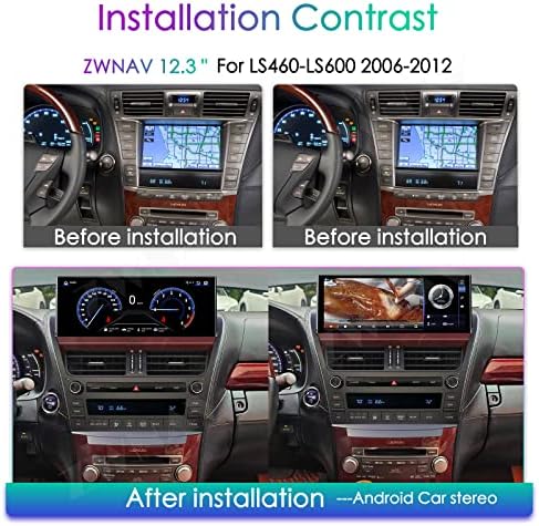 ЦВНАВ 12.3 инчен Андроид 10 Автомобил Стерео За Lexus LS460 LS600 2006-2012, Автомобил GPS Навигација Главата Единица, Bluetooth, Carplay,