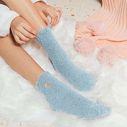Дишење жени обични чорапи срце симпатична печатена памучна шема чорапи активни дама чорапи удобно меки топли зимски чорапи