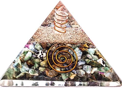 Шарвгун мултистонски скапоцен камен за лекување кристал оргон Пирамида Реики генератор на енергија
