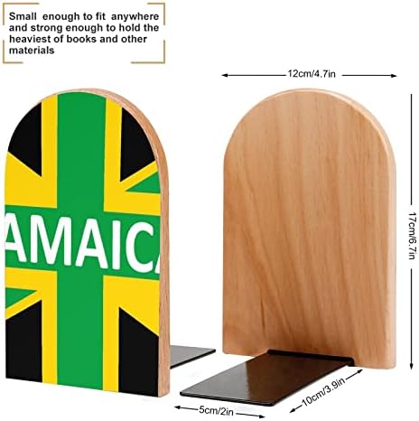 Знаме На Кралството Јамајка Големи Дрвени Книги Модерна Декоративна Полица За Книги Држачи За Стопер За Биро Комплет Од 2