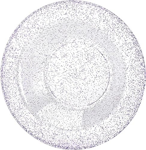 Лилијан Колекција Виолетова Сјај Пластични Супа Чинии-14 Мл, Транспарентен, 10 Парчиња
