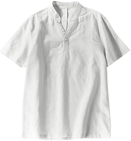 Машка Летна Мода Печатени Кратки Ракави Едноставна Удобна Блуза