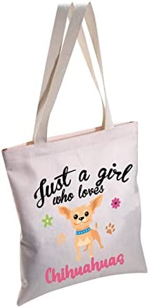 Подароци Cmnim Chihuahua Подароци Чивахуа overубовник подароци само девојче кое сака чивахуана платно торба за еднократно торба