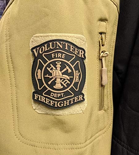 Тактички иновации Канада ПВЦ морал за лепенка - Волонтер пожарникар 3 x3