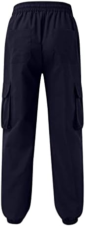 Карго панталони мажи, машка комбинезони кои влечат повеќе џебни панталони панталони за пешачење памучни панталони со памук, памучни панталони