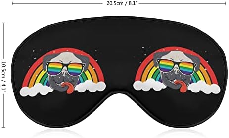 Симпатична пичка ЛГБТ геј гордост Виножито за спиење маска со мека маска за слепило преносно очите со прилагодлива лента за мажи жени