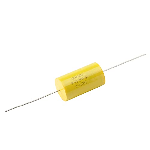 Филмски кондензатор на филмови 1.5UF 250V DC се сретна со полипропилен кондензатори на олово од типот на олово за аудио делител жолто 1 парчиња