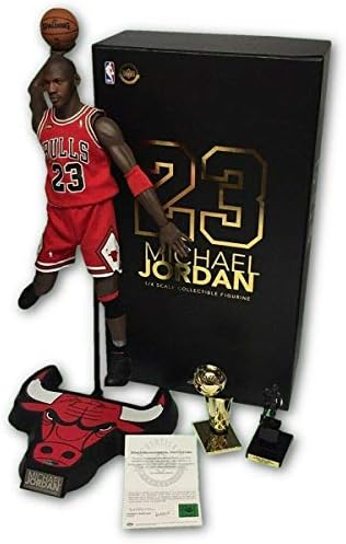 Мајкл Jordanордан потпиша автограмиран 1/4 enterbay фигура UDA Горна палуба бикови - автограмирани фигурини во НБА