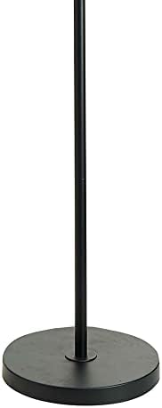 Каталина 20093-001 Модерната прилагодлива метална подни ламби со месинг акценти, 54,5 “, Класично црно