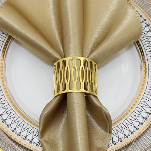 Декор на трпезата YGQZM, шупнете ги држачите за прстени од салфетка, сервис тока за венчаница Божиќна забава